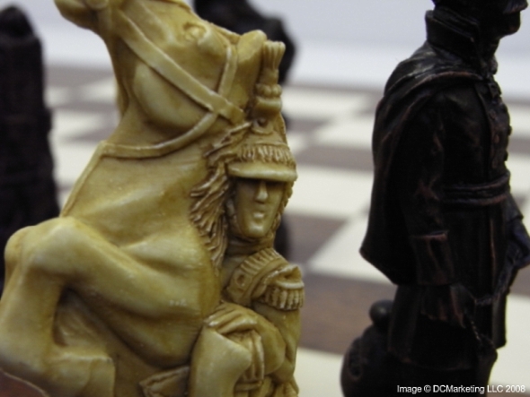 Battle of Waterloo Plain Theme Chess Set